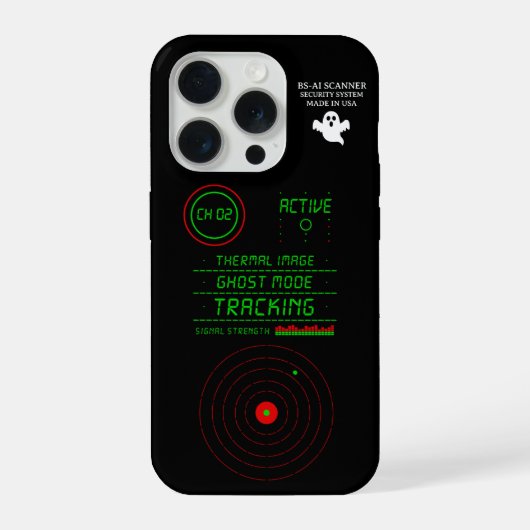 Paranormale Geister-Tracker-Radar-Scanner-Anzeige  iPhone Hülle (Rückseite)