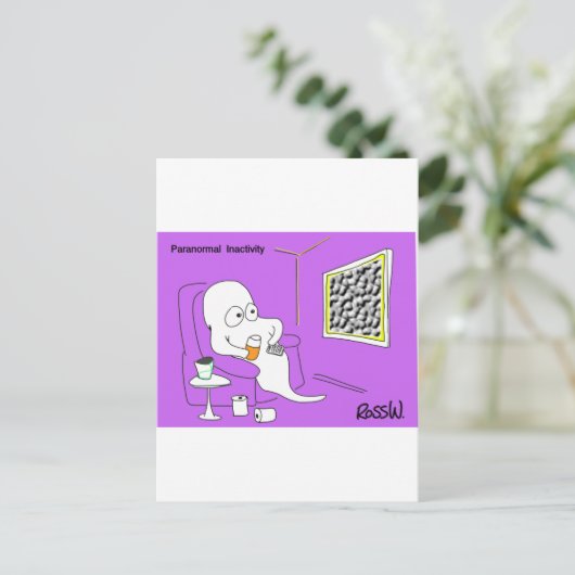 Paranormale Inaktivität. Postkarte (Stehend Vorderseite)