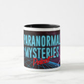 Paranormale Mysterien Synthwave-Tasse Tasse (Zentrum)