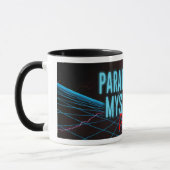 Paranormale Mysterien Synthwave-Tasse Tasse (Links)