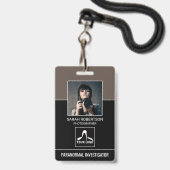 Paranormale Prüfer QR Code Foto ID Security Ausweis (Vorderseite mit Lanyard)