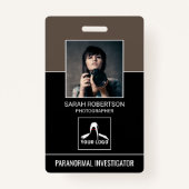 Paranormale Prüfer QR Code Foto ID Security Ausweis (Vorderseite)