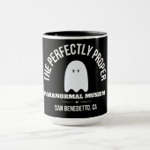 Paranormale Tasse des Museums - Schwarz und Weiß (Zentrum)