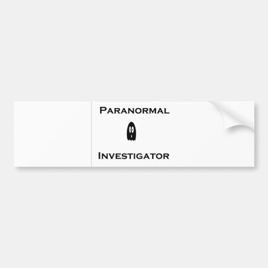 Paranormale Untersuchung Autoaufkleber (Vorne)