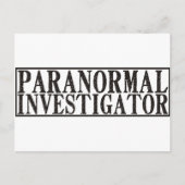 Paranormale Untersuchung Postkarte (Vorderseite)