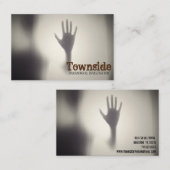 Paranormale Visitenkarte des Ermittlers (Vorne/Hinten)