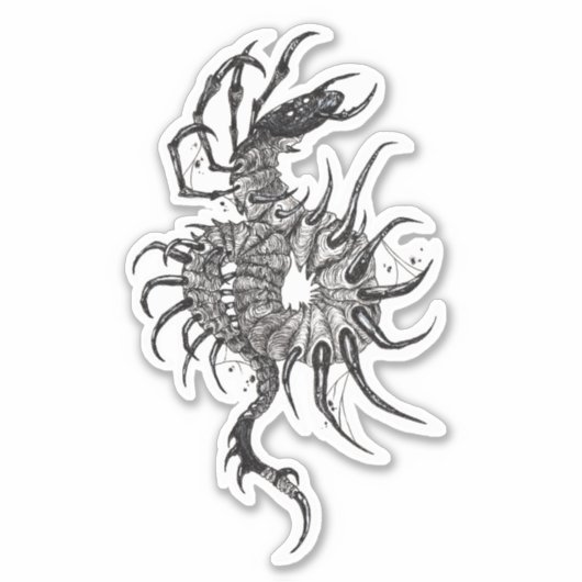 paranormale Zentipede Aufkleber (Vorderseite)