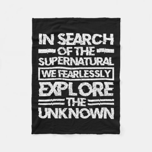 Paranormaler Ermittler auf der Suche nach dem Über Fleecedecke (Vorderseite)