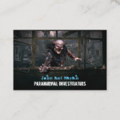 Paranormaler Ermittler Creepy Monster Clown Visitenkarte (Vorderseite)