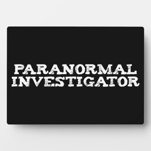 Paranormaler Ermittler Geistjagd Fotoplatte (Vorderseite)