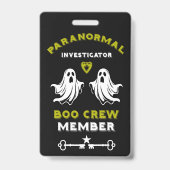 Paranormaler Ermittler Ghost Hunter Ausweis (Rückseite)
