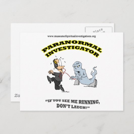 Paranormaler Ermittler Postkarte (Vorne/Hinten)