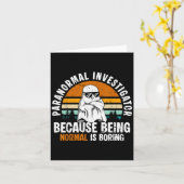 Paranormaler Ermittler, weil normal sein langweili Karte (Gelbe Blume)