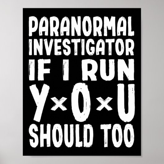 Paranormaler Ermittler, wenn ich sie führe, sollte Poster (Vorne)