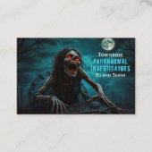 Paranormaler Ermittler Zombie untot Visitenkarte (Vorderseite)