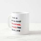 Paranormaler Liebhaber der Romantik, begeistert Kaffeetasse (Vorderseite Links)