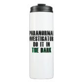 Paranormaler Spaß der Ermittler (schwarz) Thermosbecher (Vorderseite)