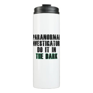 Paranormaler Spaß der Ermittler (schwarz) Thermosbecher