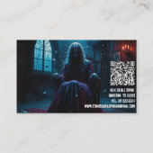 Paranormales Ermittler Spuk, besessenes Mädchen Visitenkarte (Rückseite)