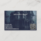 Paranormales Untersuchungshaus Spuk Visitenkarte (Rückseite)