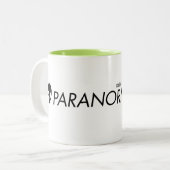 Paranormalis alien-Grün-Tasse Zweifarbige Tasse (Vorderseite Links)