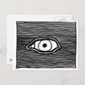 ParanormalPrints Postkarte 'allwissendes Eye (Vorne/Hinten)