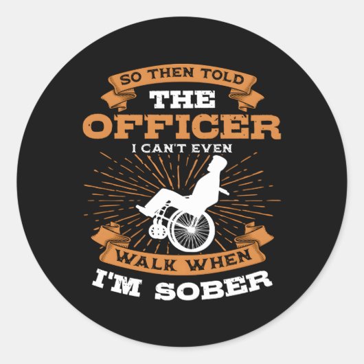 Paraplegiale Mit Behinderung Person Paraplegia Rol Runder Aufkleber (Vorderseite)