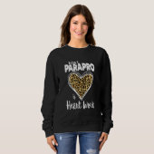 Parapro ist Herzarbeit Paraprofessional Leo Sweatshirt (Vorne ganz)