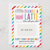 Paraprofessional Appreciation Day Gift Card Holder Einladung (Vorderseite)