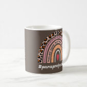 Paraprofessional Life Leopard Regenbogenlehrer Kaffeetasse (VorderseiteRechts)