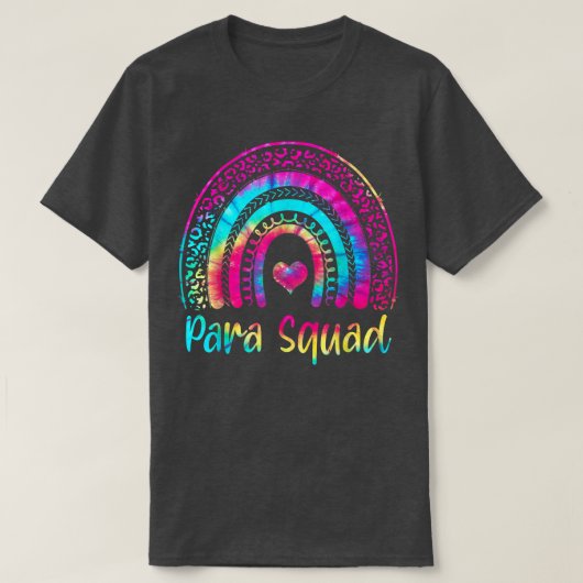 Paraprofessional Para Squad Crew Gefärbte Krawatte T-Shirt (Design vorne)