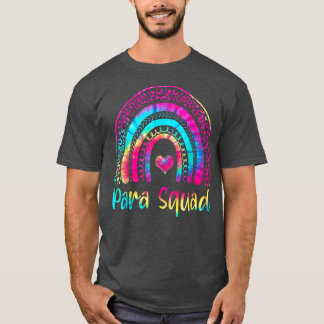 Paraprofessional Para Squad Crew Gefärbte Krawatte T-Shirt