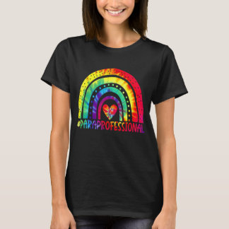 Paraprofessional Para Squad Gefärbte Krawatte Rain T-Shirt