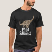 Paraprofessional Parasaurus Para Dinosaur Leopard T-Shirt (Vorderseite)
