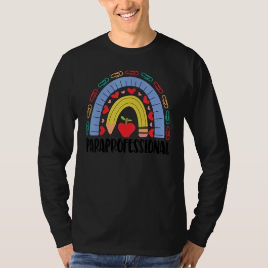 Paraprofessional School Rainbow Acedamic T-Shirt (Vorderseite)