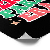 Paraprofessional Shirt, In My Para Era, Christmas  Poster (Ecke)