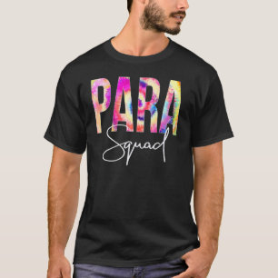 Paraprofessional Squad Gefärbte Krawatte zurück zu T-Shirt