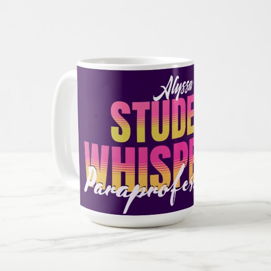 Paraprofessional Student Whisperer Kaffeetasse (Vorderseite Links)