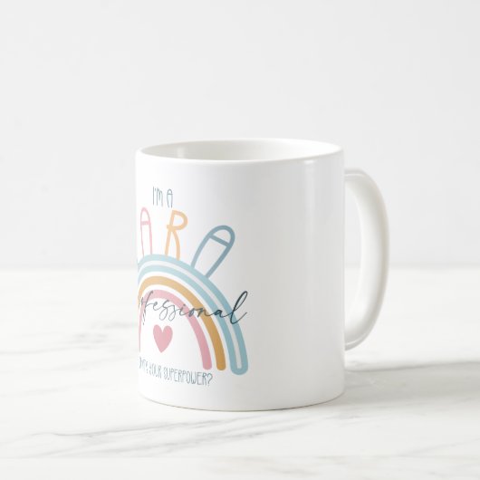 Paraprofessional Superpower Kaffee Tee Tasse (VorderseiteRechts)