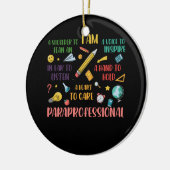 Paraprofessional Teachers Paraeducat Herz to Care Keramik Ornament (Links)