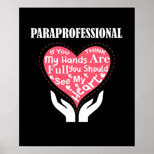 Paraprofessional, wenn du denkst, dass meine Hände Poster (Vorne)