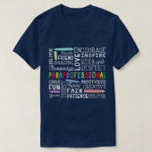 Paraprofessional Word Cloud Geschenk Paraprofessio T-Shirt (Design vorne)