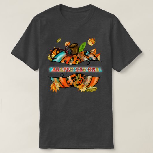 Paraprofessionelle Herbstsaison glücklicher Fall S T-Shirt (Design vorne)