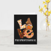 Paraprofessionelle Liebe Herbstfall wird zu Teache Karte (Gelbe Blume)