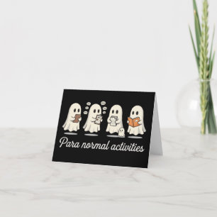 Paraprofessioneller Halloween-Lehrer para Normal Dankeskarte