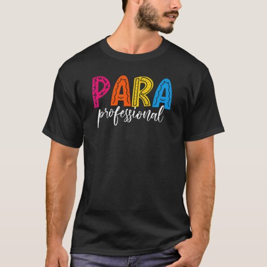 Paraprofi-Minimal Zurück zur Schulmannschaft T-Shirt (Vorderseite)