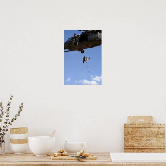 Parareskueman-Rappel aus einem HH-60 Poster (Küche)