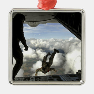 Parareskuemen springen aus der Rückseite einer C-1 Silbernes Ornament