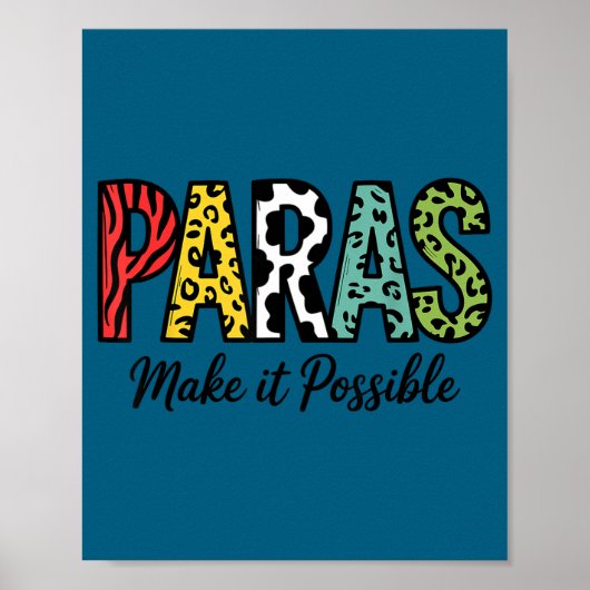 Paras ermöglichen Lehrerparaprofessional Poster (Vorne)