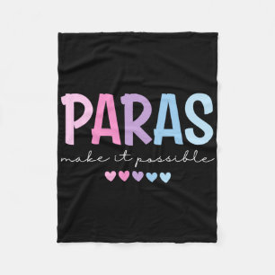 Paras machen es möglich Heart Para Paraprofessiona Fleecedecke